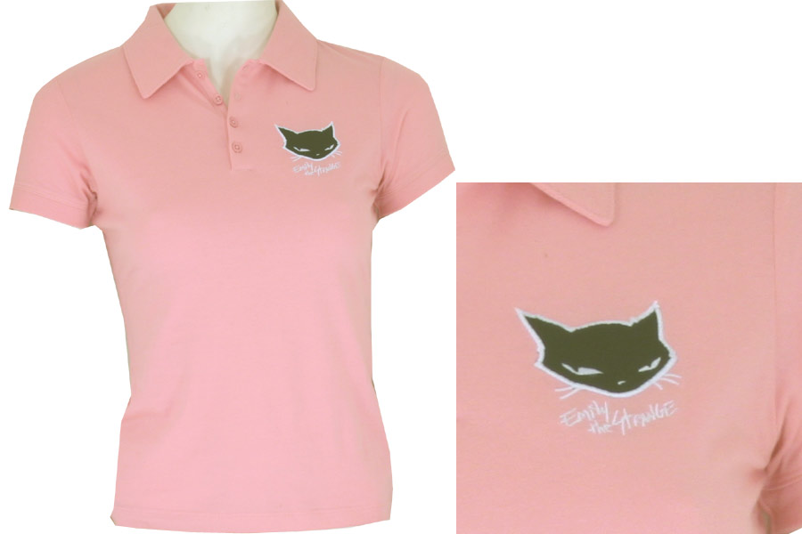 - Cat Head Polo - Pink