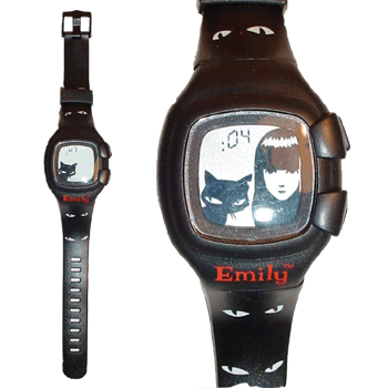 Emily Strange Cat Shadow Digital Watch