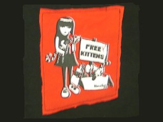 Emily Strange Free Kittens Cropped Tee
