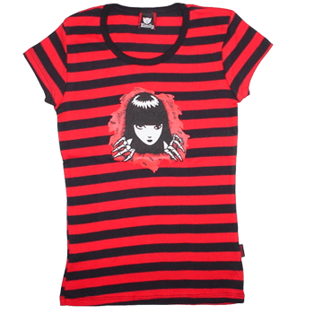 Emily Strange Rip Off Stripped Tee