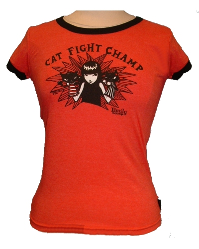 Emily Strange T-Shirt - Cat Fight