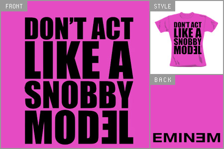Eminem (Girls Snobby Model) Fitted T-Shirt