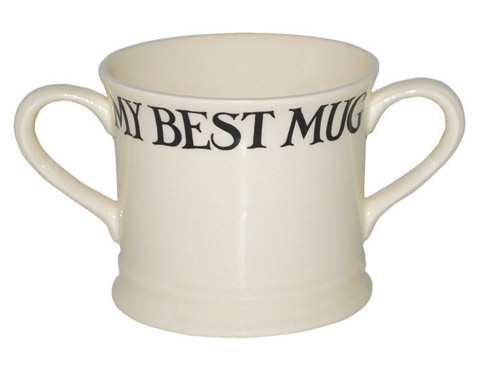 Black Toast 2 Handled Mug