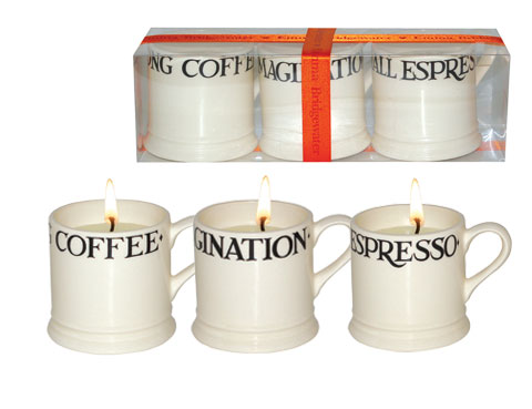 Emma Bridgewater Black Toast 3 Mini Mug Candles