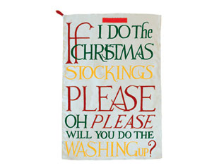 Emma Bridgewater Christmas Stocking Tea Towel