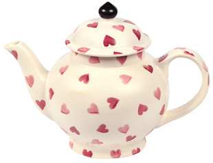 Hearts Two Cup Teapot