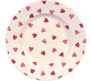 EMMA BRIDGEWATER Pink Heart Ten and a Half Inch