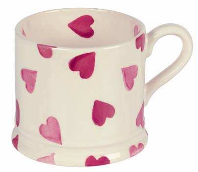 EMMA BRIDGEWATER Pink Hearts Baby Mug