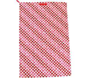 EMMA BRIDGEWATER Pink Hearts Tea Towel