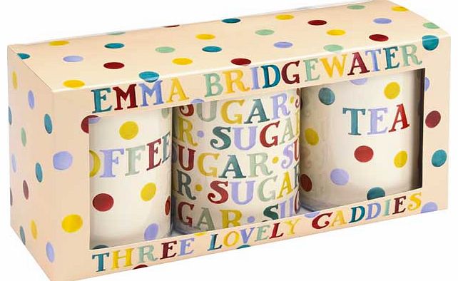 Emma Bridgewater Polka Dot Storage Caddies - Set