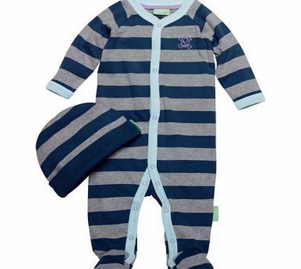 Emma Bunton Boys Striped All in One and Hat -