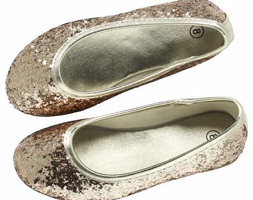 Emma Bunton Glitter Ballerina Shoe - Size 9