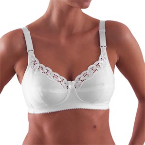 Emma Jane Nursing Bra- White- 32C