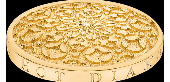 25mm Mystical Map Yellow Gold Plated