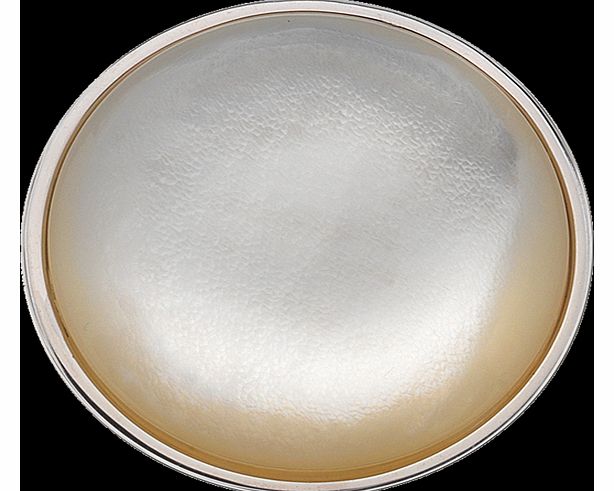 Silver Mother of Pearl 25mm Coin EC057