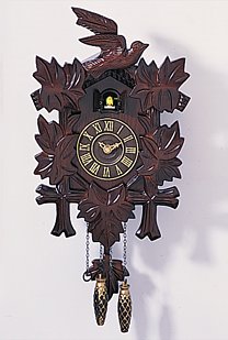 carved case cuckoo clock