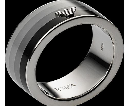 Digital Steel Ring - Ring Size V