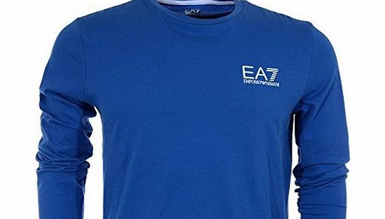 Emporio Armani EA7 by Emporio Armani Basic Train Core Long Sleeve Blue T-Shirt XXL