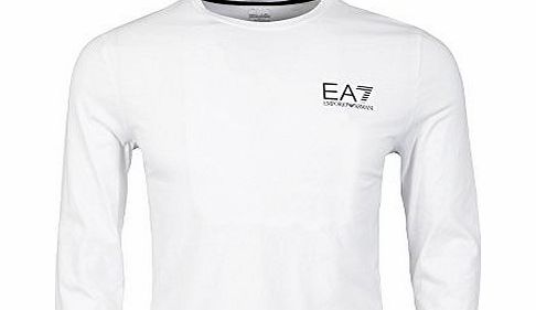Emporio Armani EA7 Emporio Armani - Train Core ID Long Sleeve T-Shirt, White 001, XXL