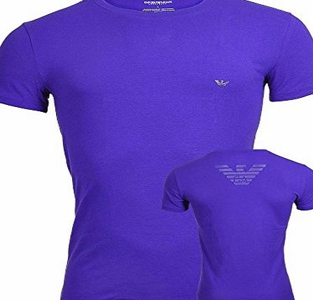 Emporio Armani Eagle Hexagon Print Crew Neck T-Shirt, Ink Ink Medium
