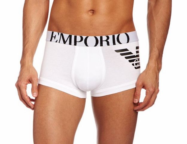 Emporio Armani Intimates Eagle Without Fly Mens Trunks White Small