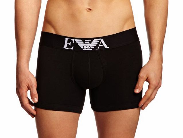 Emporio Armani Intimates Fashion Stretch Boxer Without Fly Mens Briefs Black Small