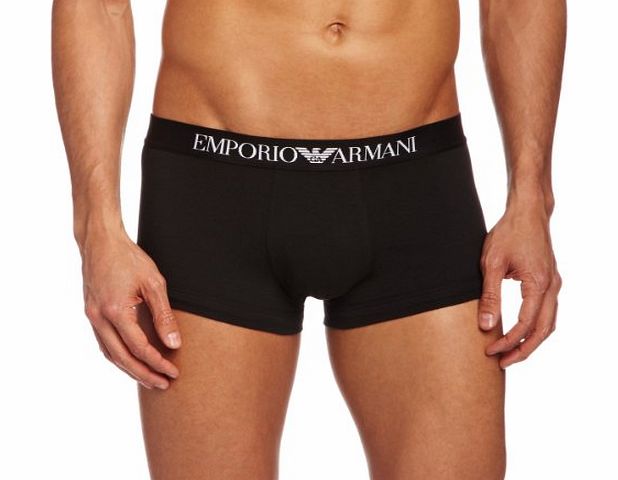 Emporio Armani Intimates Fashion Stretch Without Fly Mens Trunks Black Large
