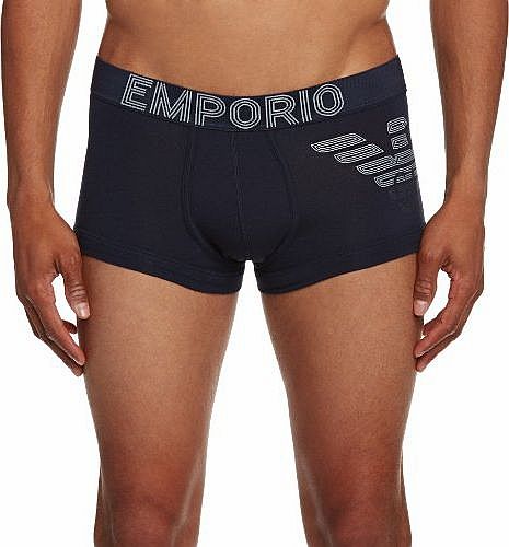 Intimates Mens Big Eagle Stretch Trunk Boxer Shorts, Blue (Marine), Medium