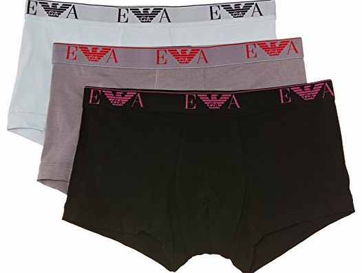 Intimates Mens Fashion Set of 3 Boxer Shorts, Multicoloured (Rabbit/Black/Cloud), Small