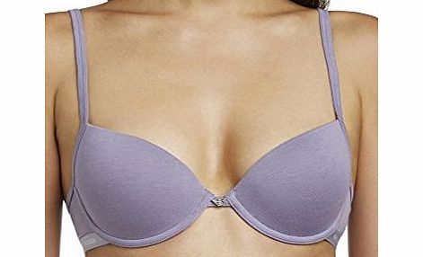 Emporio Armani Intimates Womens Cotton Delight T-Shirt Everyday Bra, Purple (Amethyst), 32B