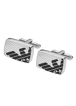 Emporio Armani Jewellery Emporio Armani Steel and Eagle Logo Cufflinks