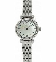 Emporio Armani Ladies Gianni T-Bar Silver Watch