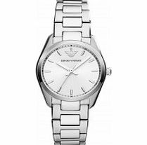 Emporio Armani Ladies New Tazio Silver Steel