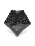Emporio Armani Logo Chiffon Silk Square Scarf
