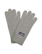 Emporio Armani Logo Label Knit Wool Gloves