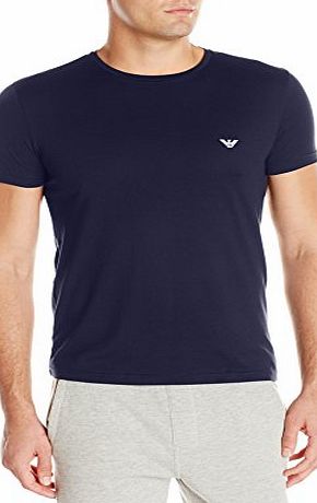 Emporio Armani Mens Logo T-Shirt Navy L