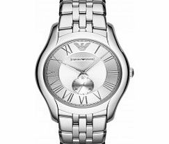 Emporio Armani Mens New Valente Silver Steel