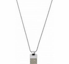 Emporio Armani Mens Stainless Steel Dog Tag