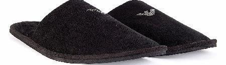 Emporio Armani Velour Slippers