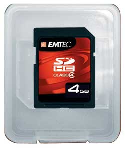 emtec 4Gb SDHC Card