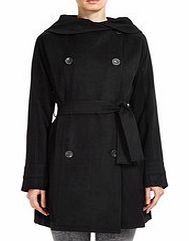 EMU Huonville black wool coat
