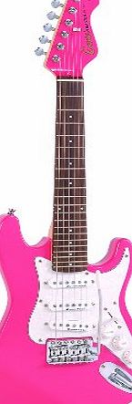 Encore EBP-E375PK 3/4 Size Elec. Guitar Outfit - Pink