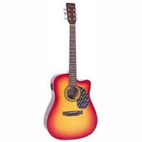 Encore electro-acoustic Guitar- Red