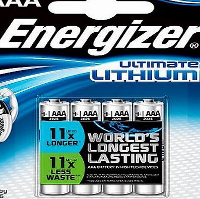 Energizer 1x4 ENERGIZER Ultimate Lithium Micro AAA LR 03 1,5V