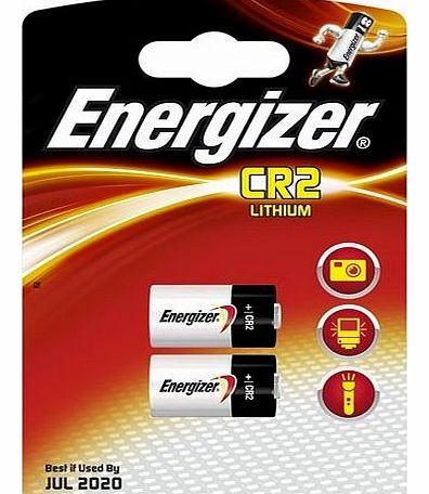 2 X Energizer CR2 3V Lithium Photo Batteries