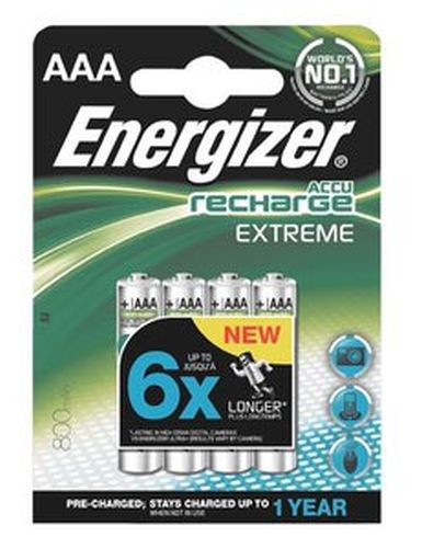 Energizer 800mAh AAA Rechargeable Battery - 4-Pack