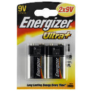 Energizer 9V 2 Pack Batteries