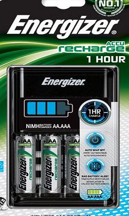 Energizer AA and AAA 1 Hour Battery Charger with