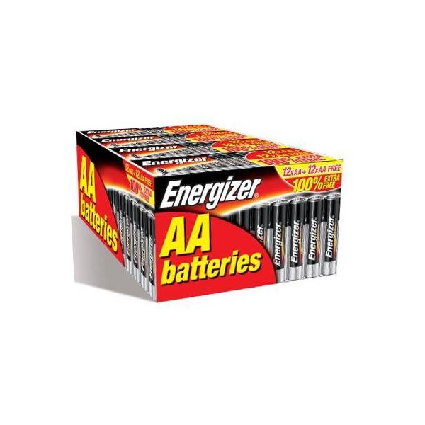AA Batteries (24 Pack) Buy 12 and get