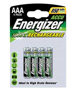 energizer AAA 850mAh Batteries - 4 Pack